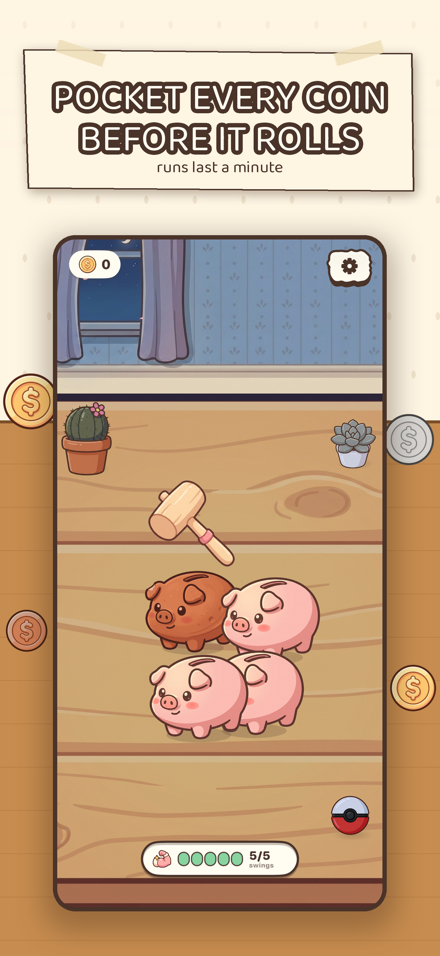 Sweeping up the coins before they roll off the table